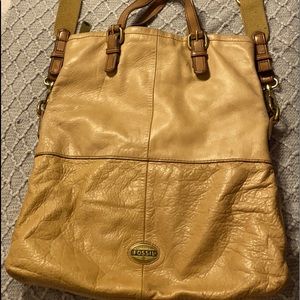 Fossil messenger style fold over bag